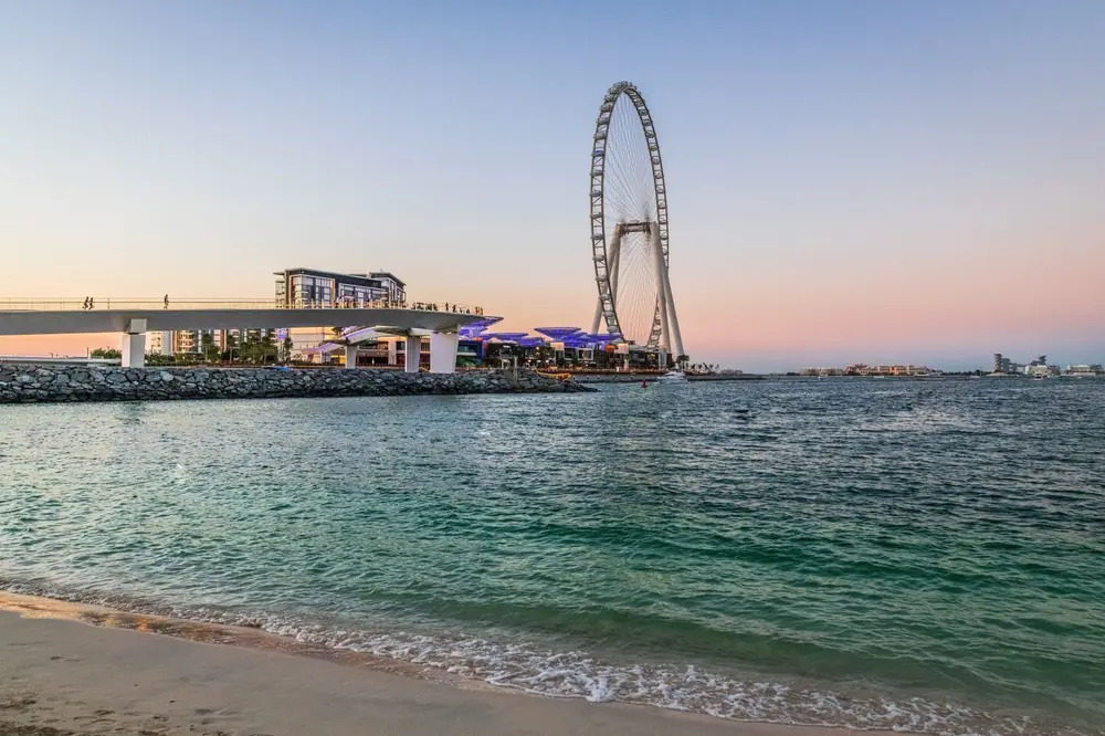 Пляж JBR, The Walk и Bluewaters