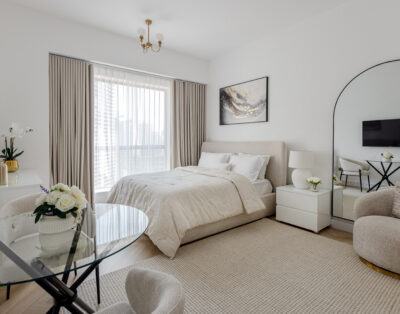 Modern Studio with a full Marina view! JBR!